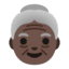 Эмодзи 👵🏿 Google