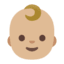 Эмодзи 👶🏼 Google