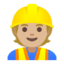 Эмодзи 👷🏼 Google