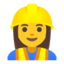 Эмодзи 👷‍♀️ Google