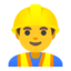 Эмодзи 👷‍♂️ Google