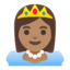 Эмодзи 👸🏽 Google