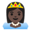 Эмодзи 👸🏿 Google