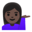 Эмодзи 💁🏿‍♀️ Google