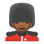 Эмодзи 💂🏾‍♂️ Google