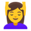 Эмодзи 💆‍♀️ Google