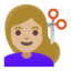 Эмодзи 💇🏼‍♀️ Google
