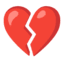 Эмодзи 💔 Google