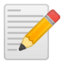 Эмодзи 📝 Google