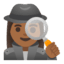 Эмодзи 🕵🏾‍♀️ Google