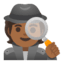Эмодзи 🕵🏾 Google
