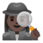 Эмодзи 🕵🏿‍♀️ Google