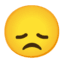 Эмодзи 😞 Google