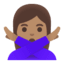 Эмодзи 🙅🏽‍♀️ Google