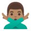 Эмодзи 🙅🏽‍♂️ Google