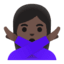 Эмодзи 🙅🏿‍♀️ Google