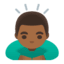 Эмодзи 🙇🏾‍♂️ Google