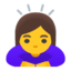 Эмодзи 🙇‍♀️ Google