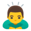 Эмодзи 🙇‍♂️ Google