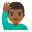 Эмодзи 🙋🏾‍♂️ Google