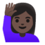 Эмодзи 🙋🏿‍♀️ Google