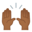 Эмодзи 🙌🏾 Google