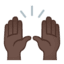 Эмодзи 🙌🏿 Google
