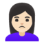 Эмодзи 🙎🏻‍♀️ Google