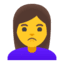 Эмодзи 🙎‍♀️ Google