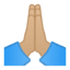 Эмодзи 🙏🏼 Google