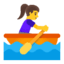 Эмодзи 🚣‍♀️ Google