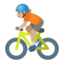 Эмодзи 🚴🏼 Google