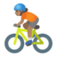 Эмодзи 🚴🏽 Google