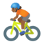 Эмодзи 🚴🏾 Google