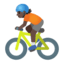 Эмодзи 🚴🏿 Google