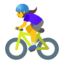 Эмодзи 🚴‍♀️ Google