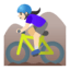 Эмодзи 🚵🏻‍♀️ Google