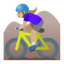 Эмодзи 🚵🏼‍♀️ Google