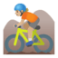 Эмодзи 🚵🏼 Google
