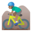 Эмодзи 🚵🏽‍♂️ Google