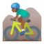 Эмодзи 🚵🏾‍♂️ Google