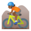 Эмодзи 🚵🏾 Google