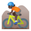 Эмодзи 🚵🏿 Google