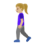 Эмодзи 🚶🏼‍♀️ Google