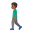 Эмодзи 🚶🏾‍♂️ Google