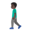 Эмодзи 🚶🏿‍♂️ Google
