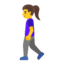Эмодзи 🚶‍♀️ Google