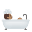 Эмодзи 🛀🏽 Google
