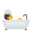 Эмодзи 🛀 Google