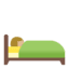 Эмодзи 🛌🏼 Google